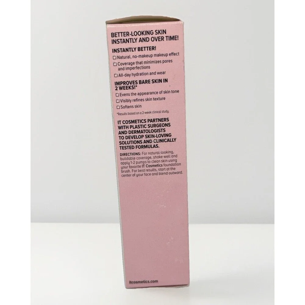 It Cosmetics Your Skin but Better Foundation + Skincare Shade Fair Warm 12